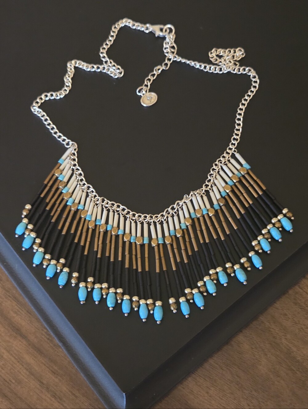 Silpada Sterling Silver & Howlite Necklace